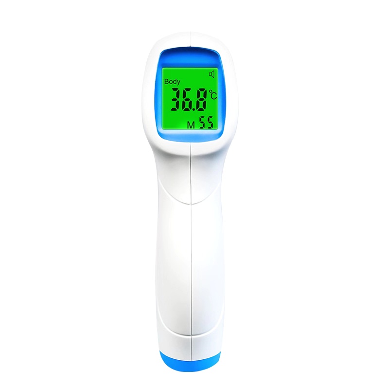 Digital infraröd babytermometer LCD-kontaktvapen Typ IR-panna Kroppsytans temperaturmätare